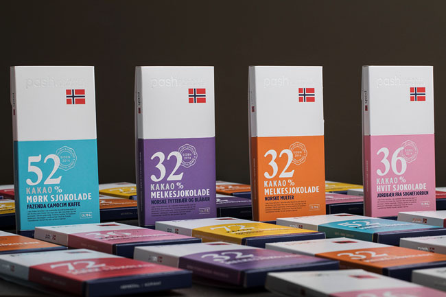 挪威PASH手工巧克力包装礼盒设计制作加工定制生产厂家