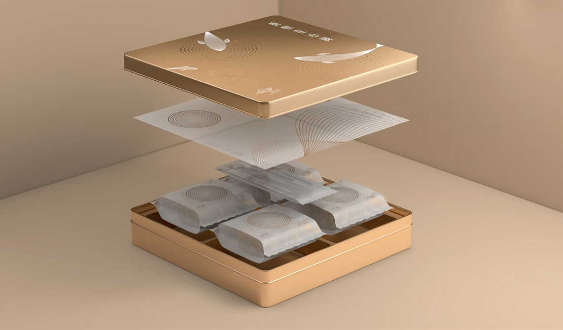 中秋月饼盒包装设计时尚版