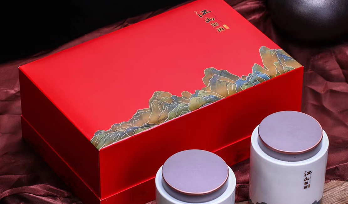 陶瓷罐双罐茶叶包装盒礼盒设计